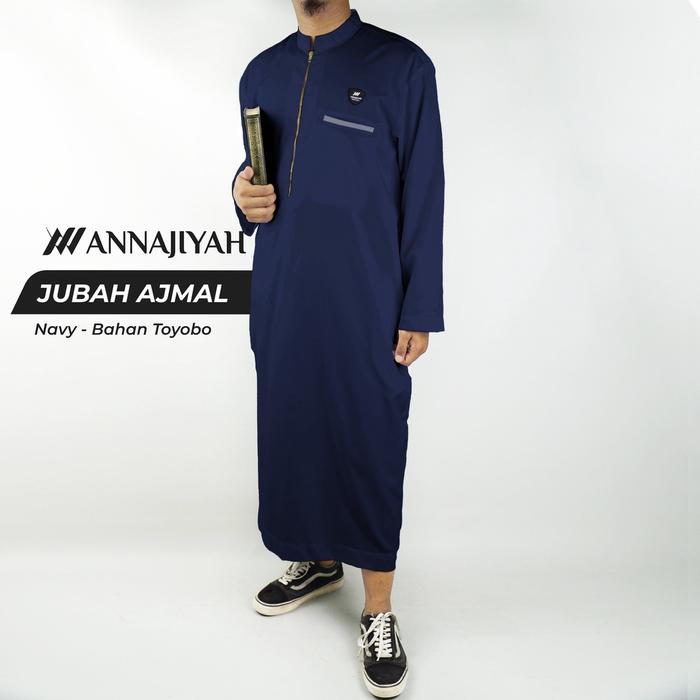 Jubah Gamis Pria Dewasa & Remaja Ajmal ANNAJIYAH Bahan Original Toyobo