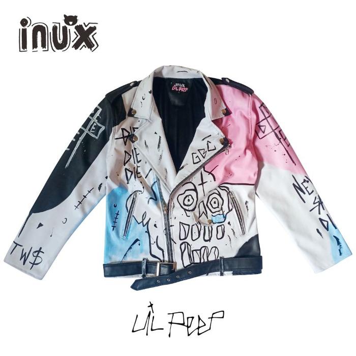 JAKET LIL PEEP / JAKET LUKIS LIL PEEP / LIL PEEP JAKET NEVER SAY DIE /