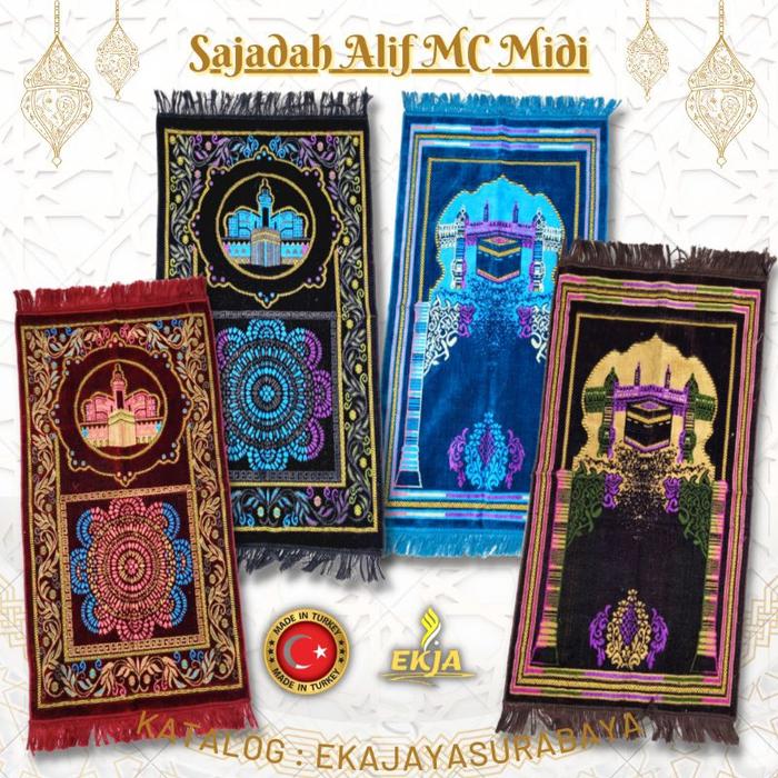 Sajadah Turkiye IQRA Iqra' By Alif MIDI/SEDANG Spigel Timbul Turkey