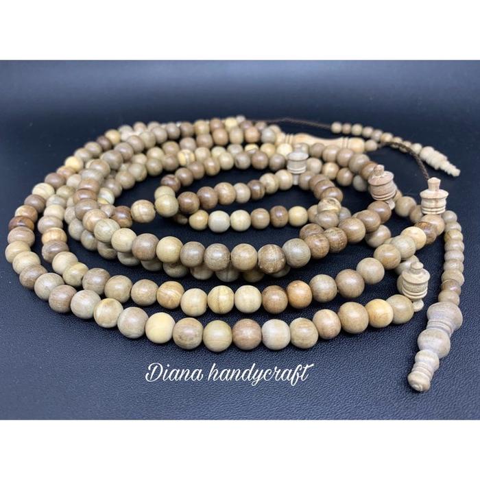 TASBIH KAYU DEWANDARU / TASBIH MUSLIM KAYU BERTUAH DEWANDARU / TASBIH