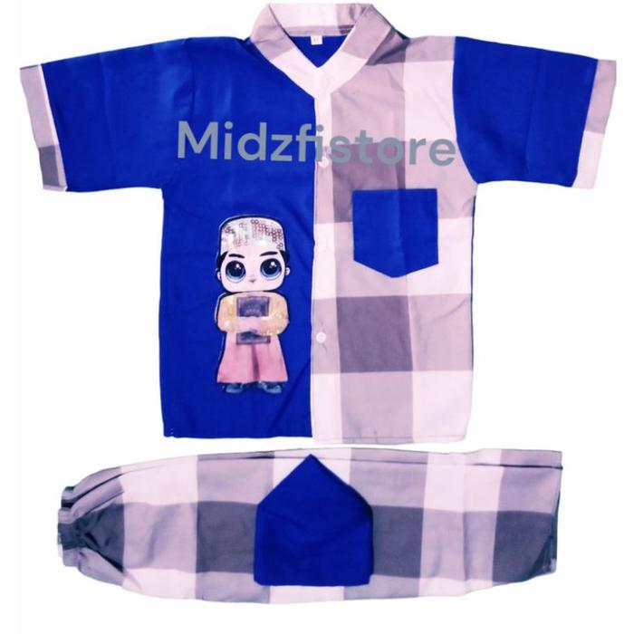 Setelan Baju koko LED Kurta Turki anak 1-5 tahun / Baju Koko LED anak