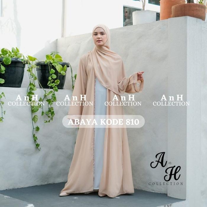 Abaya 810 set 3in1 outer free inner free pasmina by anh collection