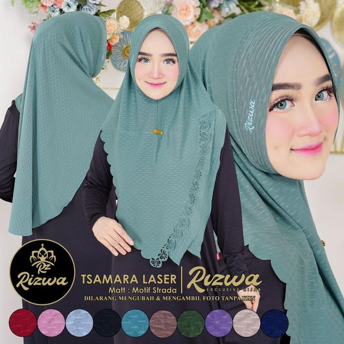 Jilbab Khimar Instan Simple Tsamara Laser Ori Rizwa(',')