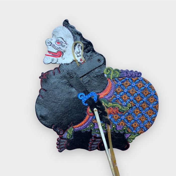 Wayang Kulit Asli Semar Kualitas Halus Ukuran 16 cm