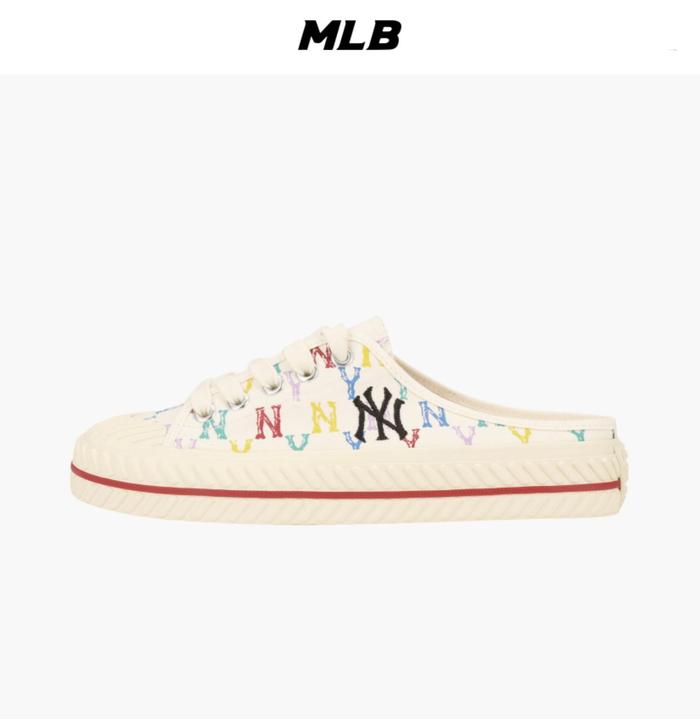 MLB PLAYBALL MULES MONOGRAM WHITE MLB05
