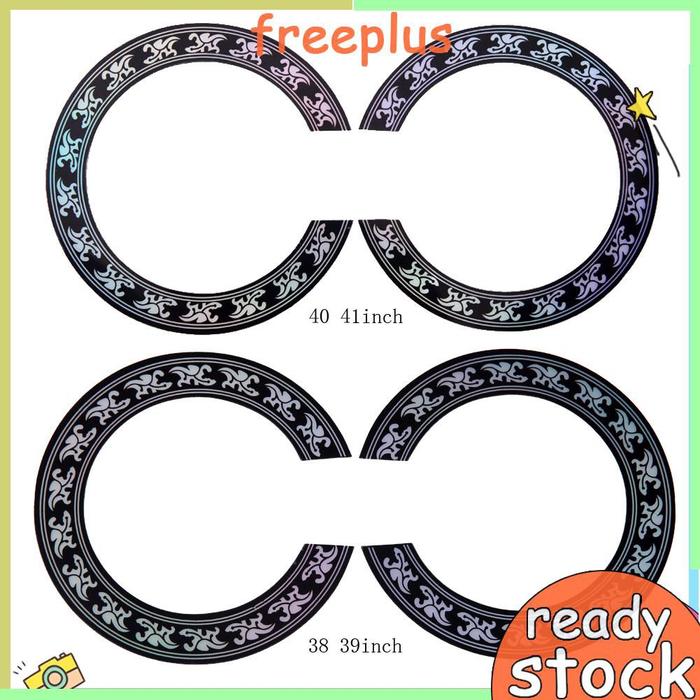 Freeplus Stiker Decal Rosette Inlay Lubang Suara Gitar Akustik