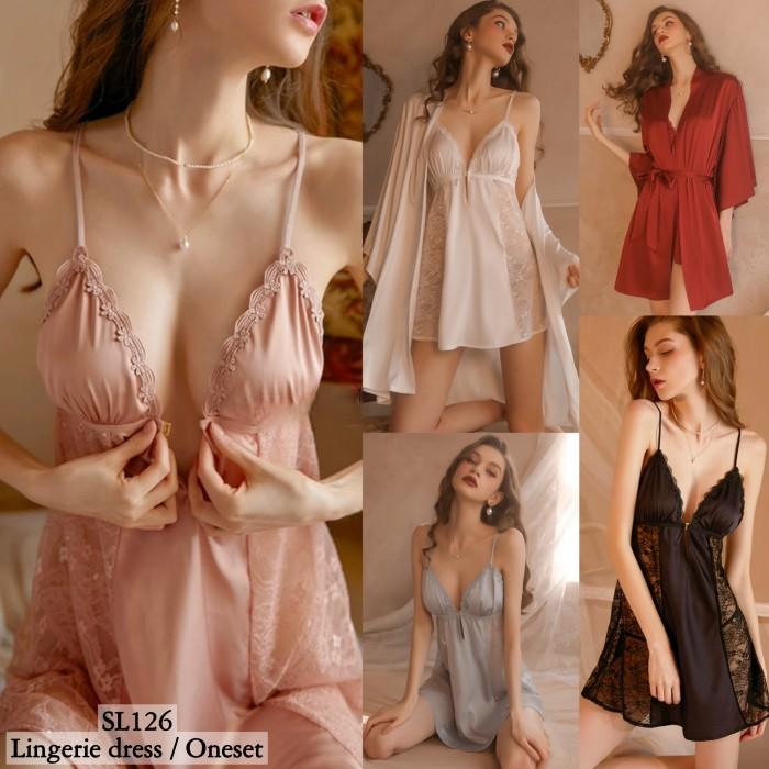 obl sexy lingerie satin baju tidur sexy wanita lingerie kimono set pakaian cewek dewsa hot sexy