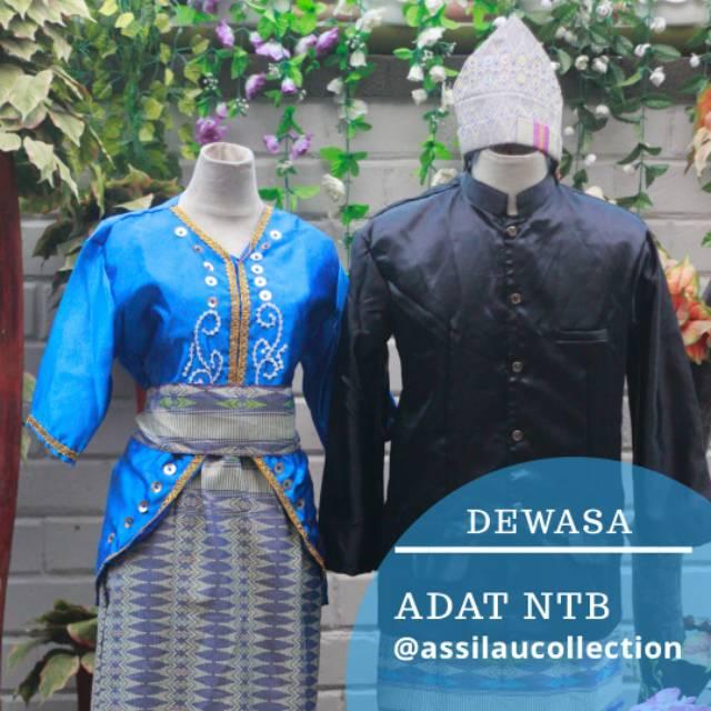 Ready Set Pakaian Tradisional / Baju Ntb / Adat Ntb / Pakaian Adat Ntb