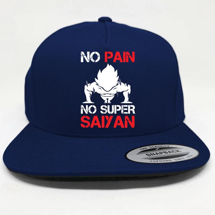 Topi Snapback Vegeta Bezita No Pain No Super Saiyan