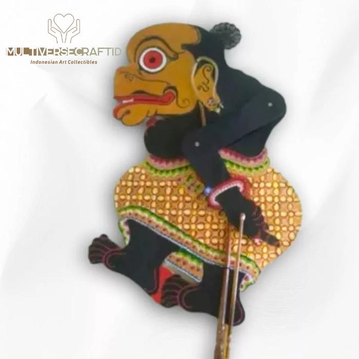 Wayang Alusan Kulit Sapi ASLI Gareng Hitam Gapit Sungu Alusan