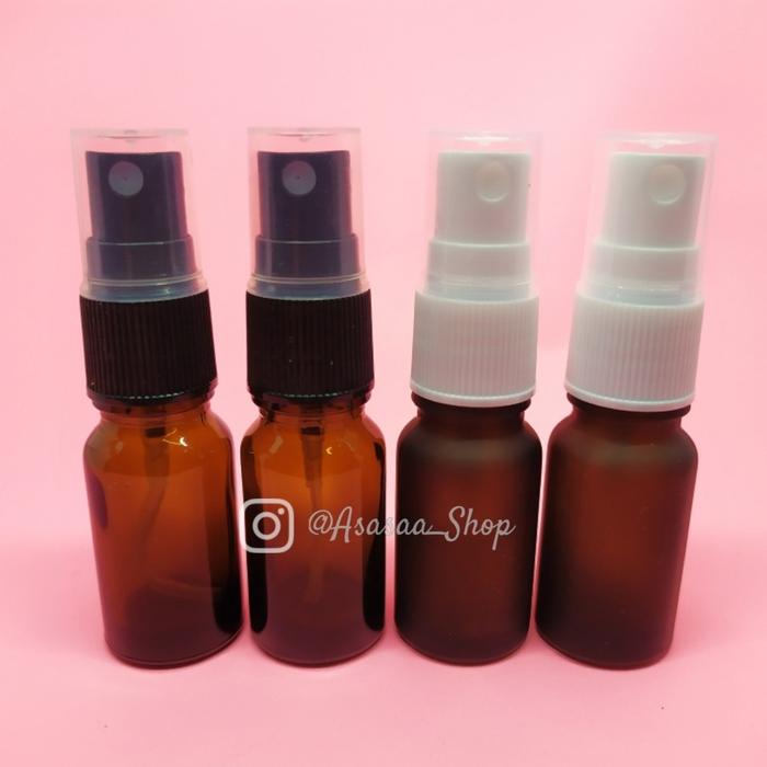Botol Spray Kaca Amber/Gelap 10 Ml Essential Oil Aromaterapi