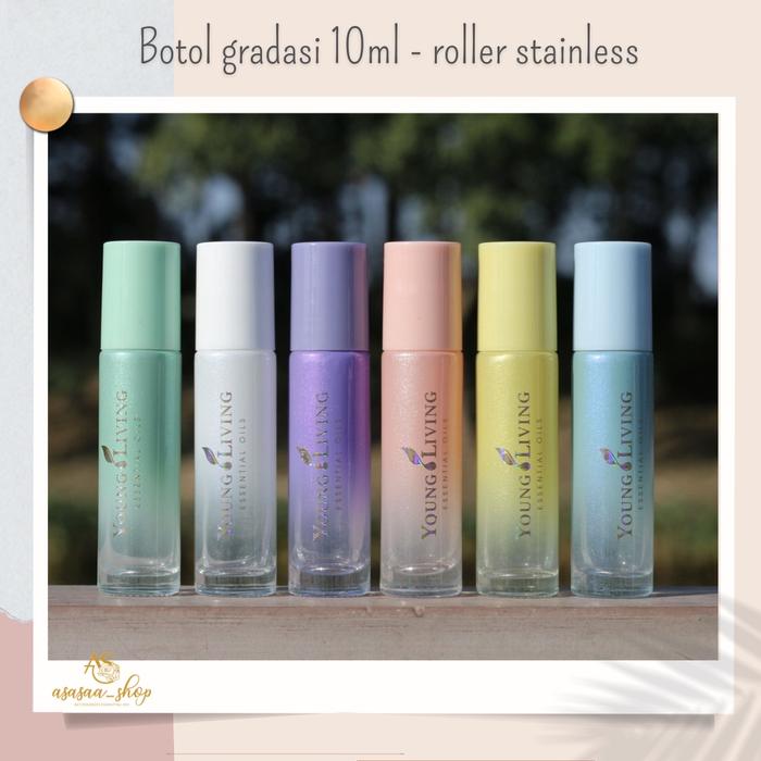Botol Yl Gradasi 10Ml Roller Stainless / Botol Parfum Essential Oil