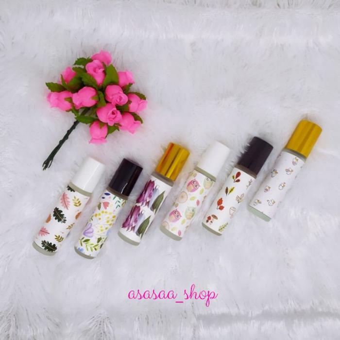 Botol Roll On Kaca Doff 10 Ml Custom Sticker Essential Oil