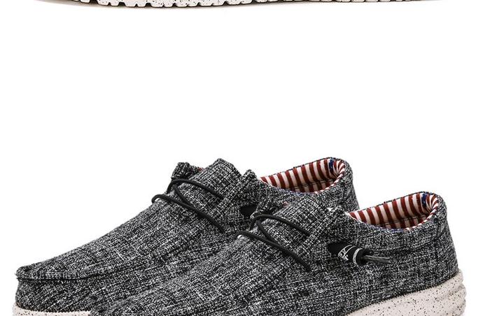 Sepatu kanvas kasual pria, sepatu Espadrilles Alpargatas Hombre
