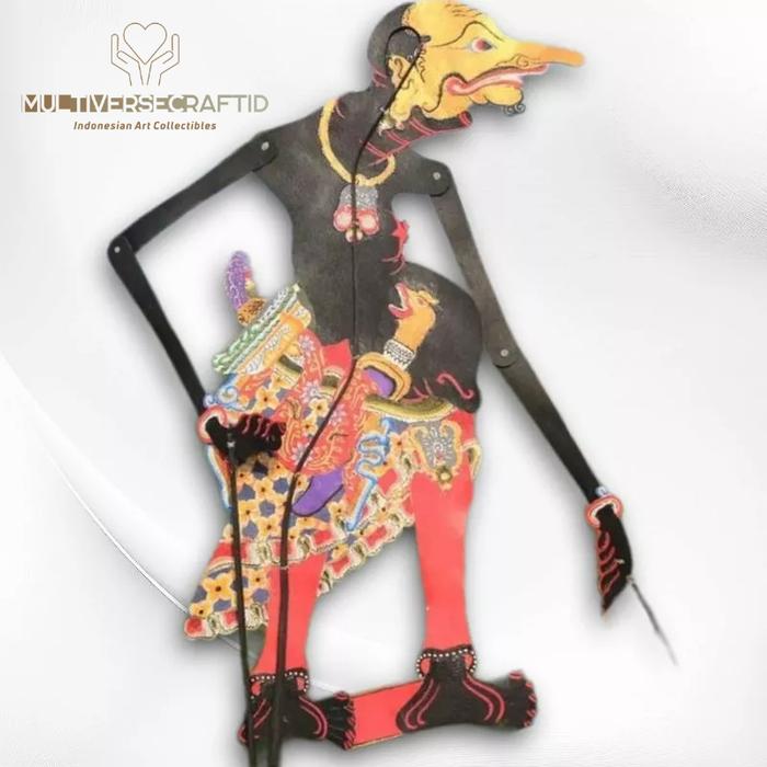 Wayang ALusan Kulit Sapi ASLI Petruk 65cm Kulit Asli