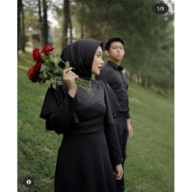 Clara Maxi S M L Xl Dress 70734 (Kualitas Super) Gamis Rana Scuba