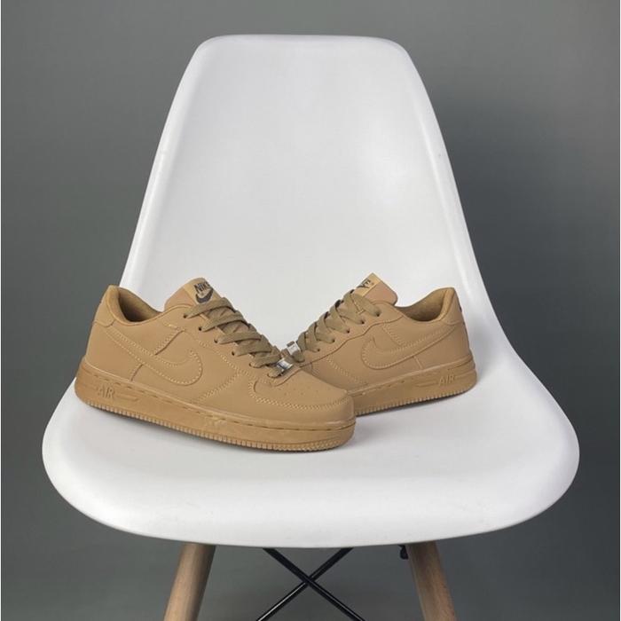 BF960 sepatu pria wanita air force 1 Brwon 100 Import