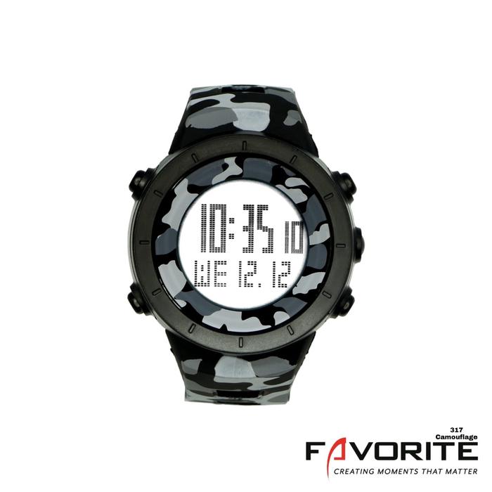 Favorite Jam Tangan Digital 317 Loreng Water Resistant Original