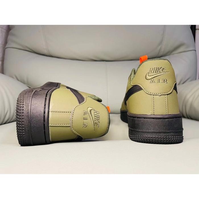 BX143 Sepatu Sneakers Pria Wanita air Force one Olive Green