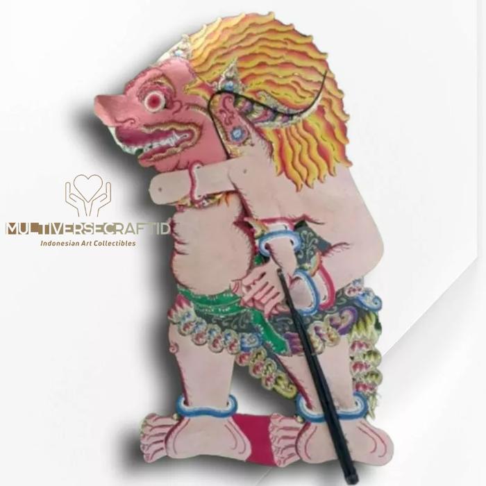 Wayang Alusan Kulit Sapi ASLI Buto Babrah Geni Ukuran