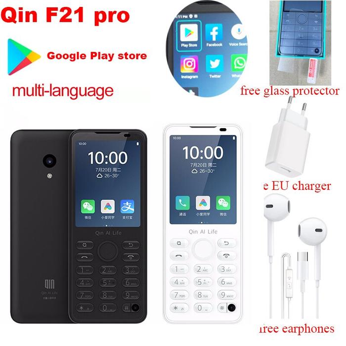 Qin F21 Pro Ponsel Penerjemah Gps, Layar Sentuh Pintar Google Play