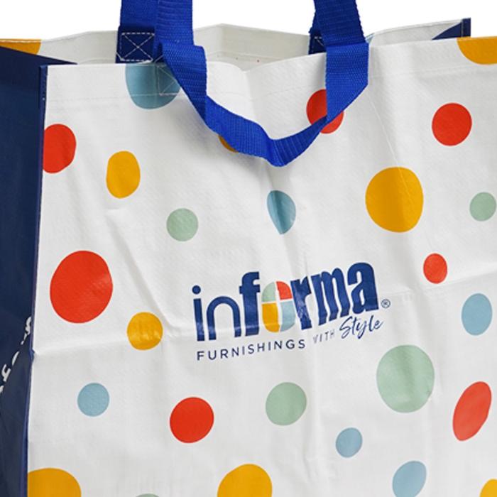 Informa - Informa Tas Belanja Plastik 50x18x45 Cm - Biru