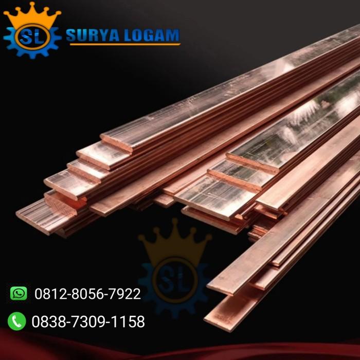 plat tembaga busbar 4 mm x 40 mm x 1000 mm - busbar tembaga murni