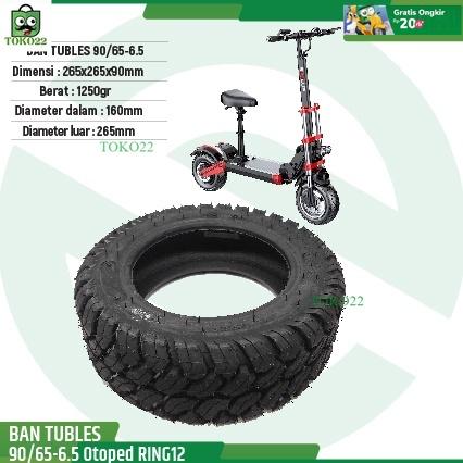 Ban Tubles skuter listrik otoped sealup Q18 ring 12"