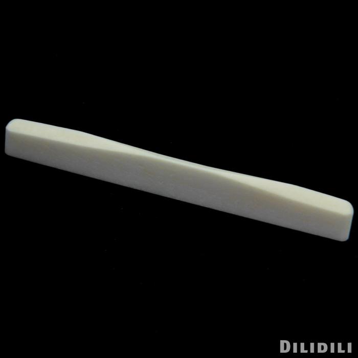 Saddle Bridge Bahan Tulang Sapi Ukuran 75x10 X 3mm Untuk Gitar
