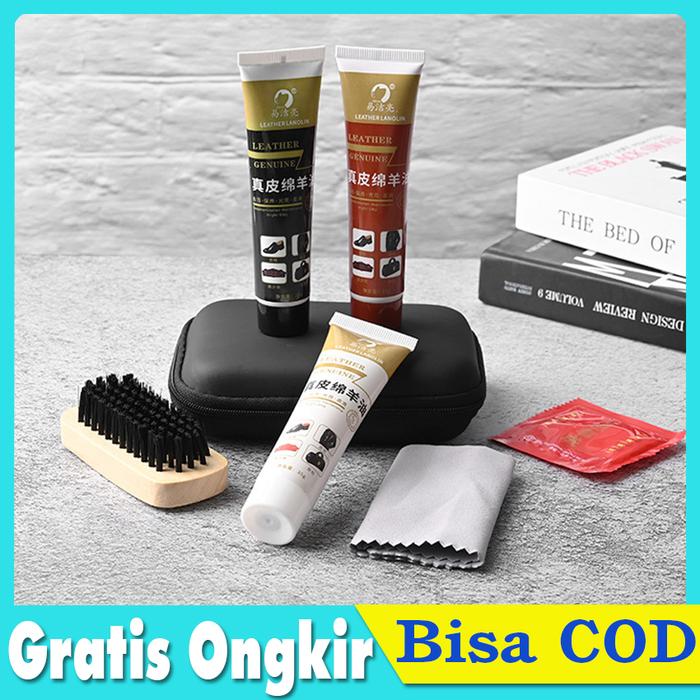 Leather Cleaner Set Pembersih Kulit Sepatu Tas Jaket Sofa 3 in 1