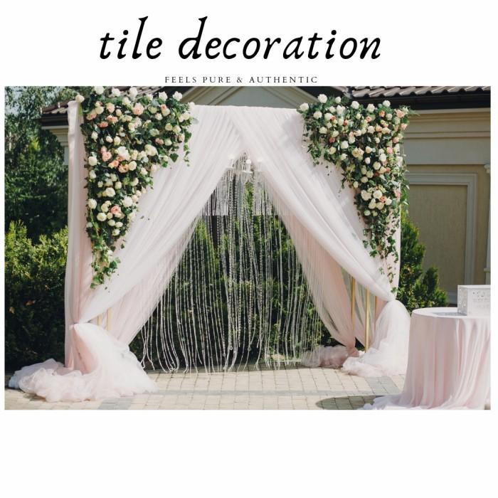 Per Roll Kain Tile Tulle