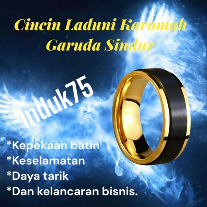 COD STAINLESS CINCIN GOLD LAPIS BESI LADUNI GARUDA SINDUR