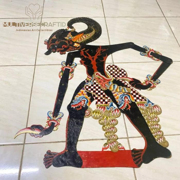Wayang Alusan Kulit Kerbau Werkudoro Bima Premium Standar Dalang