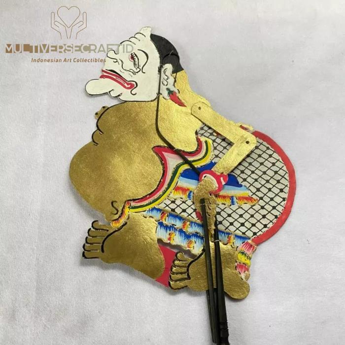 Wayang Alusan Kulit Sapi Asli SEMAR EMAS Ukuran Standar Dalang