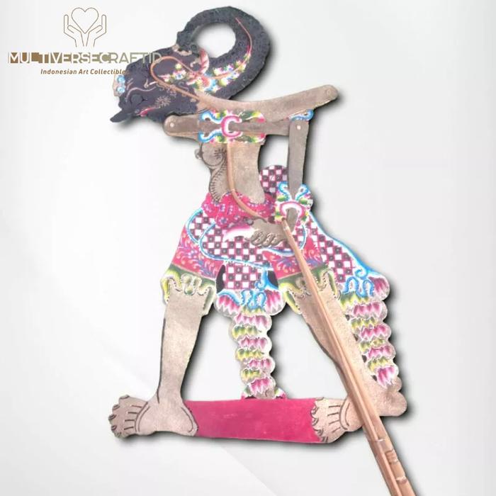 Wayang Kulit Sapi ASLI Werkudoro/Werkudara Jumbo 70cm Standar Dalang