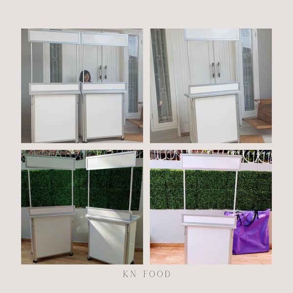 Booth Portable Putih Polos Kecil + tas