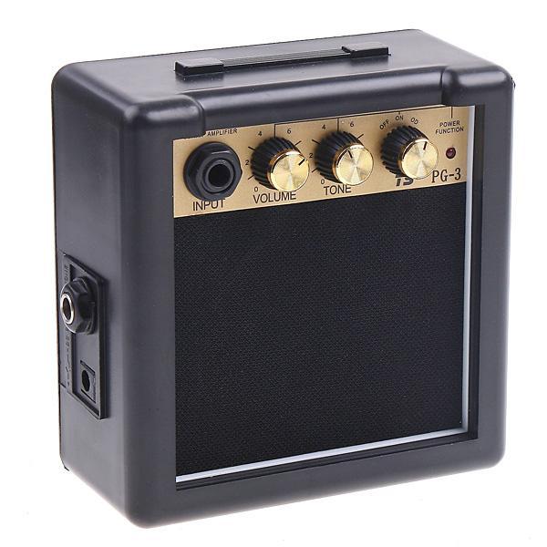Amplifier Gitar Listrik 3W Dengan Efek Suara Yang Sangat Baik Hitam