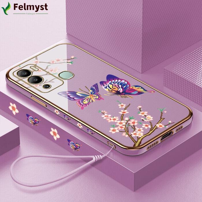 Casing Ponsel Infinix Hot 12I X665B X665 Gratis Lanyard + Warna-Warni