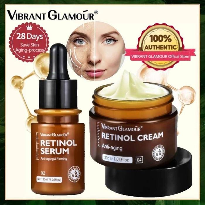 100% Asli Bpom Vibrant Glamour Retinol Anti-Aging Perawatan Kulit