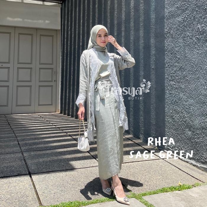 Set Rhea Kebaya Outer Lace Renda Viscose ABBCLBDA