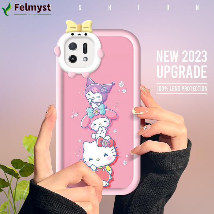 Mobile Phone Case Untuk Oppo A16E A16K Kartun Lucu Hello Kitty Pola