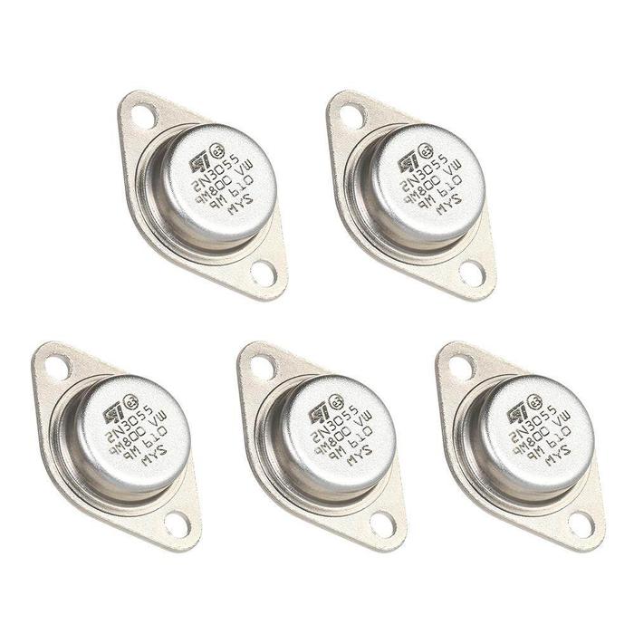 5 Pcs Kualitas Tinggi 2N3055 Power Transistor Npn Untuk-3 Casing Logam