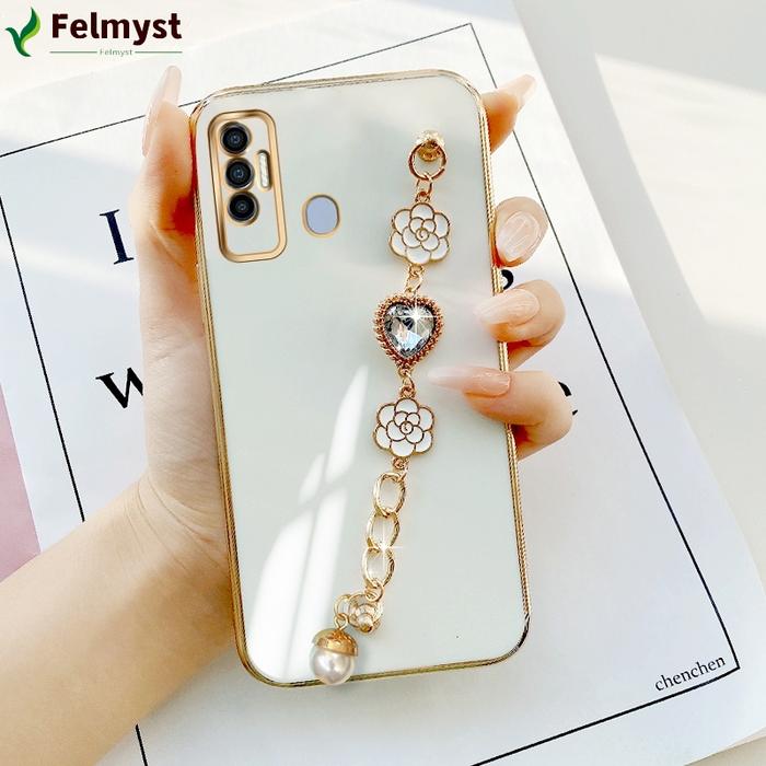 Casing Ponsel Untuk Tecno Spark 7 Pro Casing Ponsel Lapis Mewah Gelang