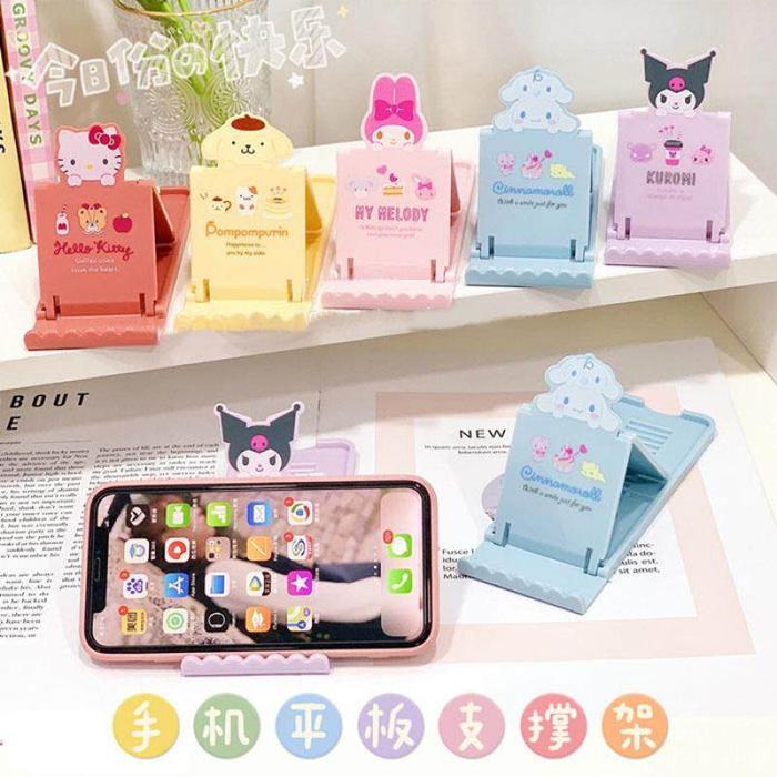 Casing Ponsel Kartun Untuk Ipad, Ponsel Berdiri Lucu Sanrio Kuromi,