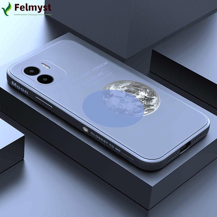 Casing Pelindung Kamera Untuk Xiaomi Redmi A2 A1, Casing Modis Abu-Abu