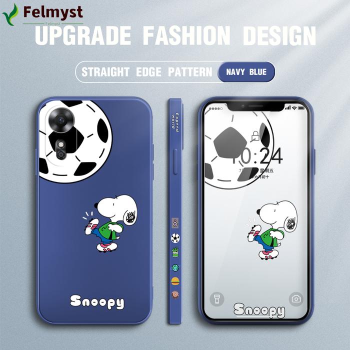 Casing Ponsel Kartun Sepak Bola, Sarung Hp Untuk Oppo A17K A17 Desain
