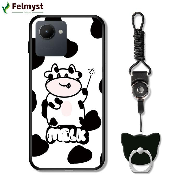Casing Ponsel Case Hp Untuk Realme C30S Rmx3690 (Cincin + Tali