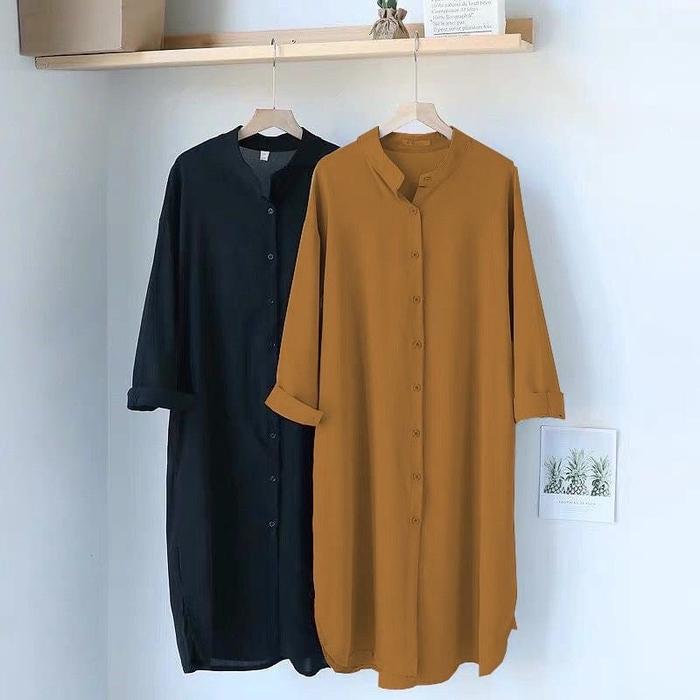 Long Tunik Ailene Bahan Shakila Import Premium