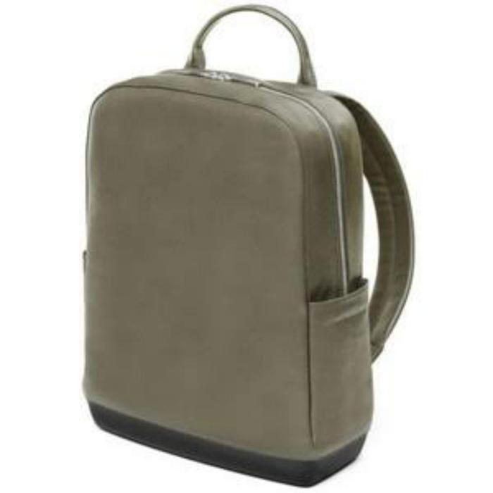Moleskine Leather Bagpack Moss Green (tas ransel pria/tas punggung