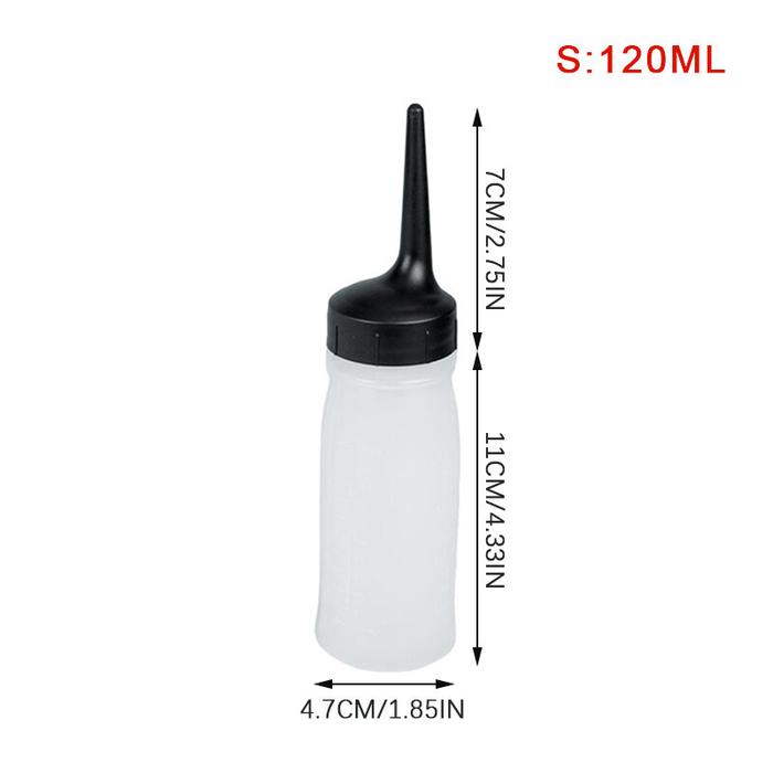 AM ~ botol plastik 120ml 240ml, alat mengukur botol pewarna